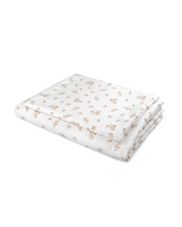 WALDIN Junior Duvet & Pillow Set 90×120 cm – “Leaves Beige ” (With Filling)